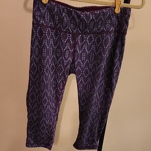Purple Patterned Leggings